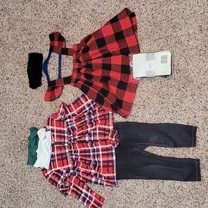 7 PACK Holiday Girls Outfits